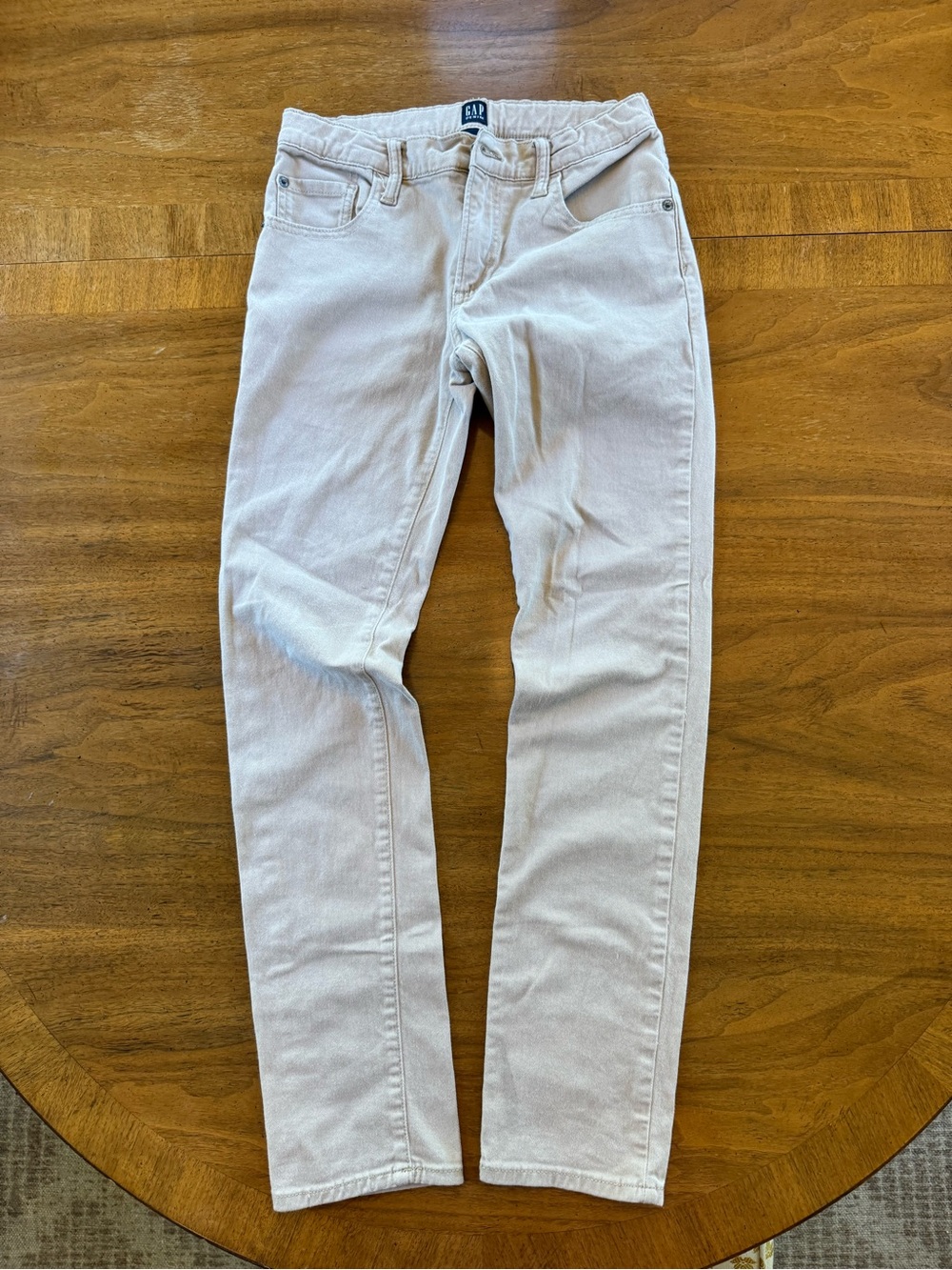 Girl’s Gap Stretch Skinny Fit Jeans in Light Beige